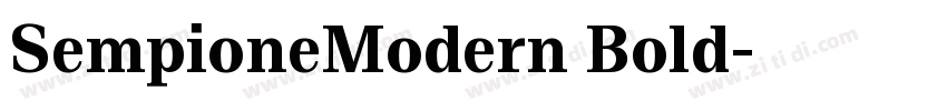 SempioneModern Bold字体转换